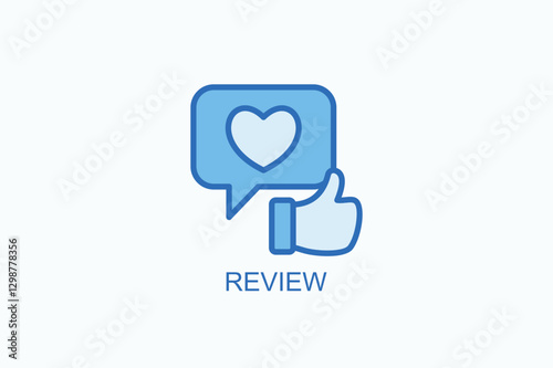 Review Icon Or Logo Isolated Vector Illustration