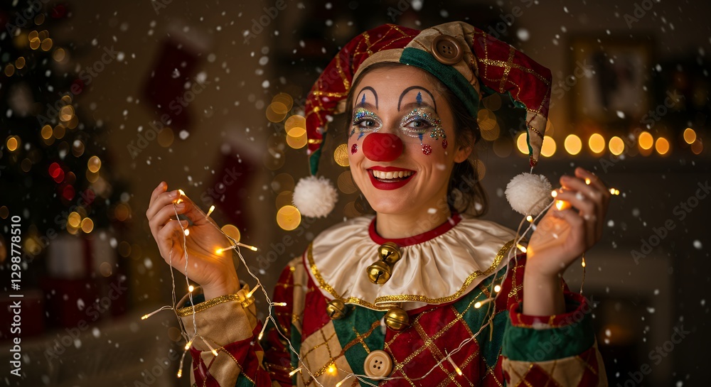 Fototapeta premium girl in carnival costume