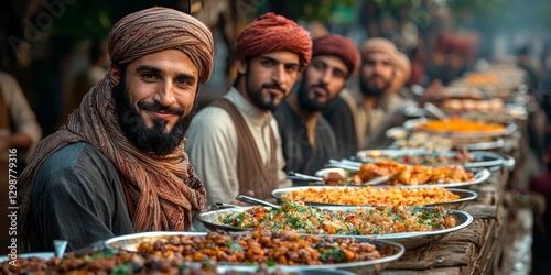 Ramadan Iftar: Muslims Breaking Fast with Communal Meal and Reflection
