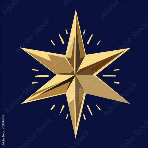 star golden icon Six pointed symbol