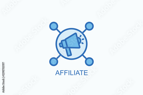 Affiliate Icon Or Logo Isolated Vector Illustration