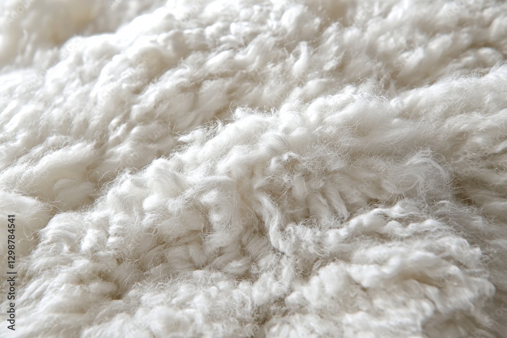 A soft and cozy close-up of white wool, showcasing its fluffy texture and luxurious appearance, ideal for representing warmth, comfort, and natural materials. A soft and cozy close-up of white wool, showcasing its fluffy texture and luxurious appearance, ideal for representing warmth, comfort, and natural materials.