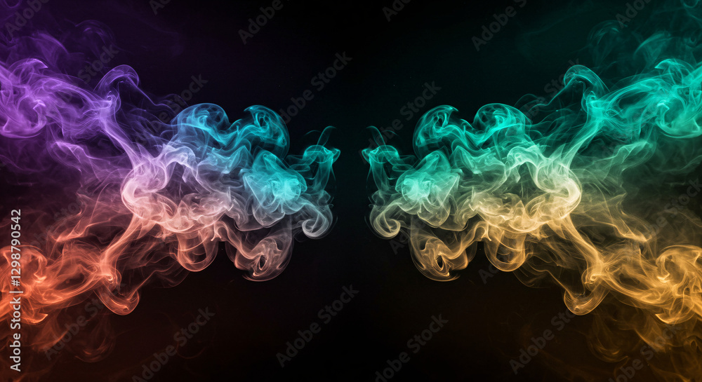 Obraz premium smoke on black background