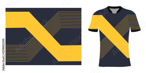 Fotografie T-shirt sport design template for soccer, badminton, or volleyball jersey