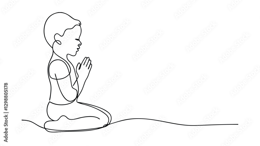 Kneeling Childs Prayer Faith, Hope, Devotion, Spirituality, Oneline Art Kneeling Childs Prayer Faith, Hope, Devotion, Spirituality, Oneline Art