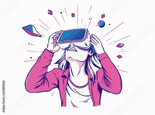 Immersive Virtual Reality Experience with 3D Glasses