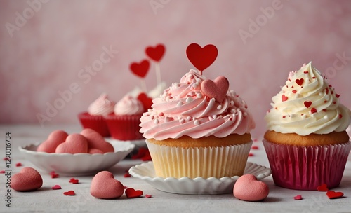 cupcakes with whipped cream