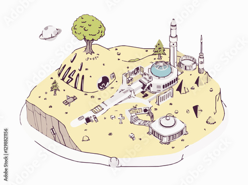 Extraterrestrial Habitat Design for Space Colonization