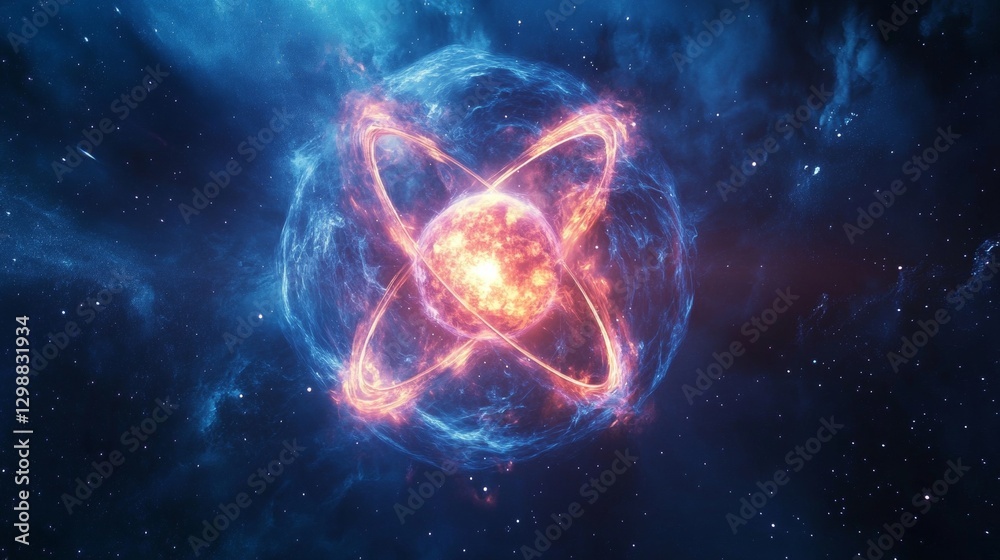 Fototapeta premium Exploring the concept of a peaceful atom understanding atomic energy and its benefits