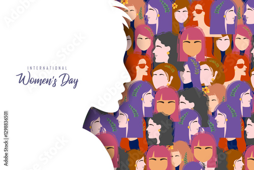 Happy International Women s Day 8th March greetings background
