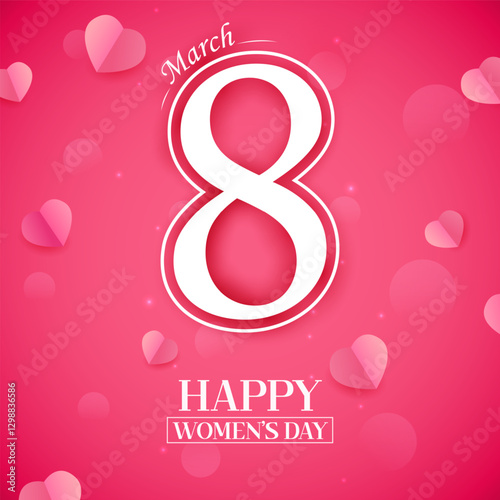 Happy International Women s Day 8th March greetings background