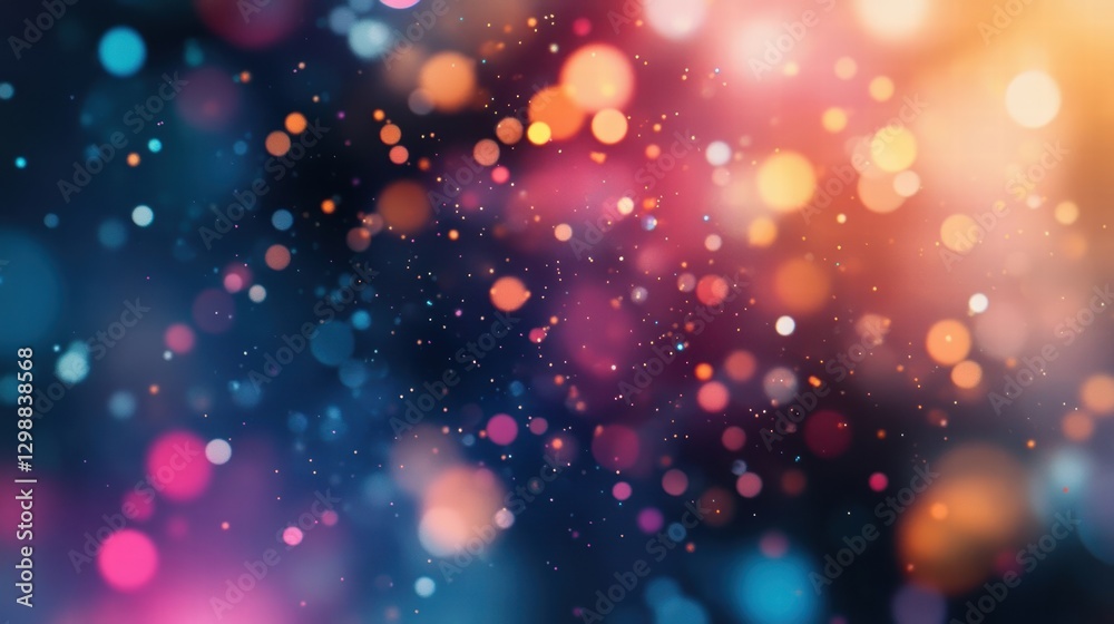 Fototapeta premium colorful bokeh background with sparkling lights