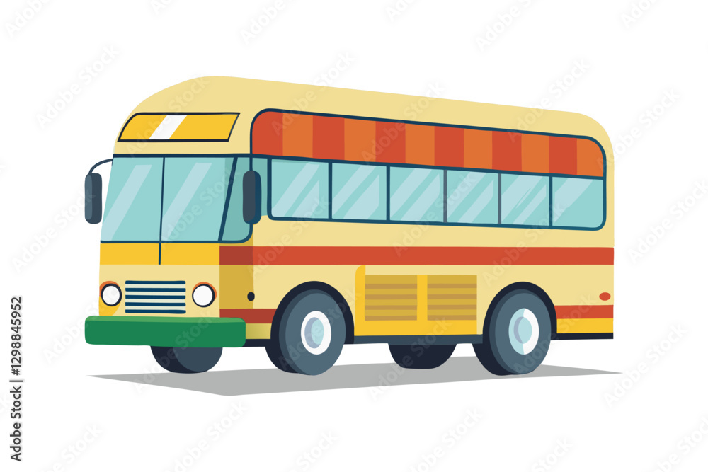 a vector illustration of bus transportation on white background
a vector illustration of bus transportation on white background