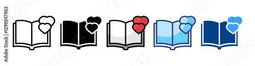 Book Lover  Icon Set Multiple Style Collection