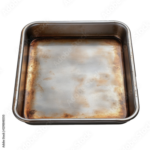 Rusty Baking Pan Shows Wear From Years of Cooking and Baking in a Busy Kitche...