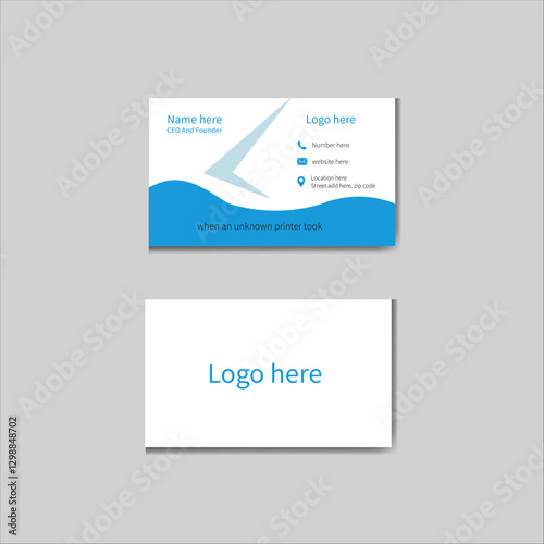 Modern Business Card - Creative Clean and Simple Business card template Design
