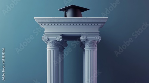 Graduation Ceremony on Ancient Columns