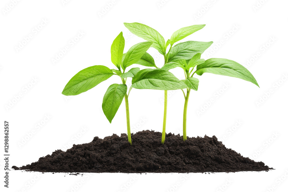 Growing green plants in soil png transparent image for nature enthusiasts Growing green plants in soil png transparent image for nature enthusiasts