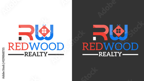 Redwood Realty business Logo Design for Real estate agency, development companies, resorts, Restaurants, Commercial spaces etc.