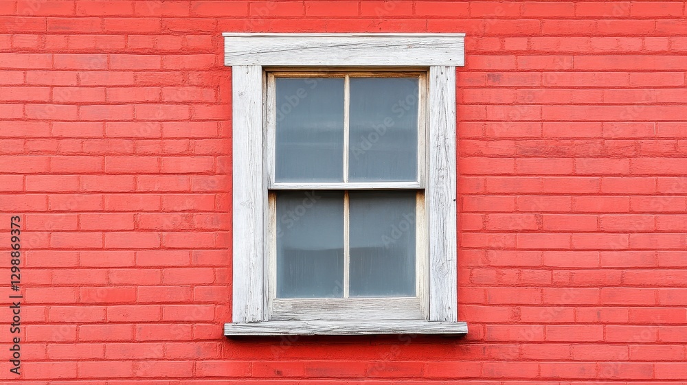 Antique red brick structure with hand-crafted wood plank details in rustic architectural design Antique red brick structure with hand-crafted wood plank details in rustic architectural design