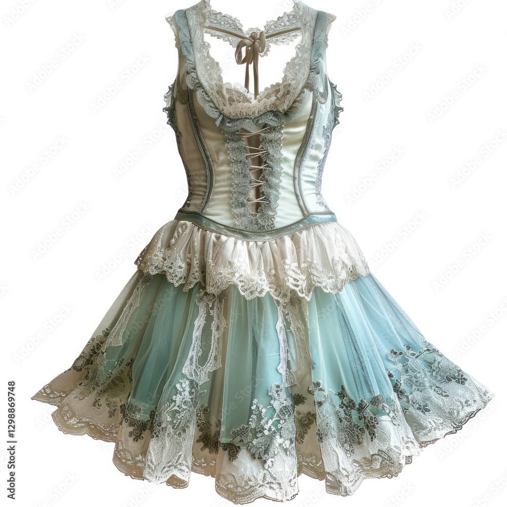 Obraz premium Elegant vintage lace corset dress