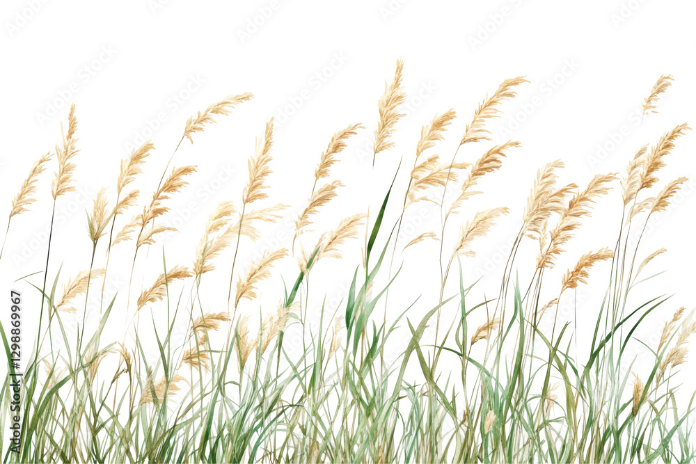 Golden grass blades png transparent background for nature and plant graphics Golden grass blades png transparent background for nature and plant graphics