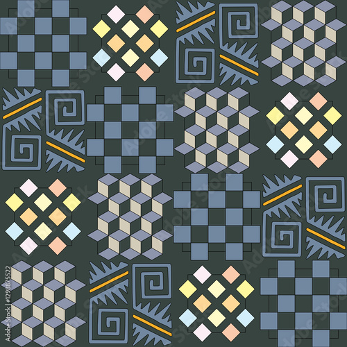 Seamless pattern. Original background for your design.