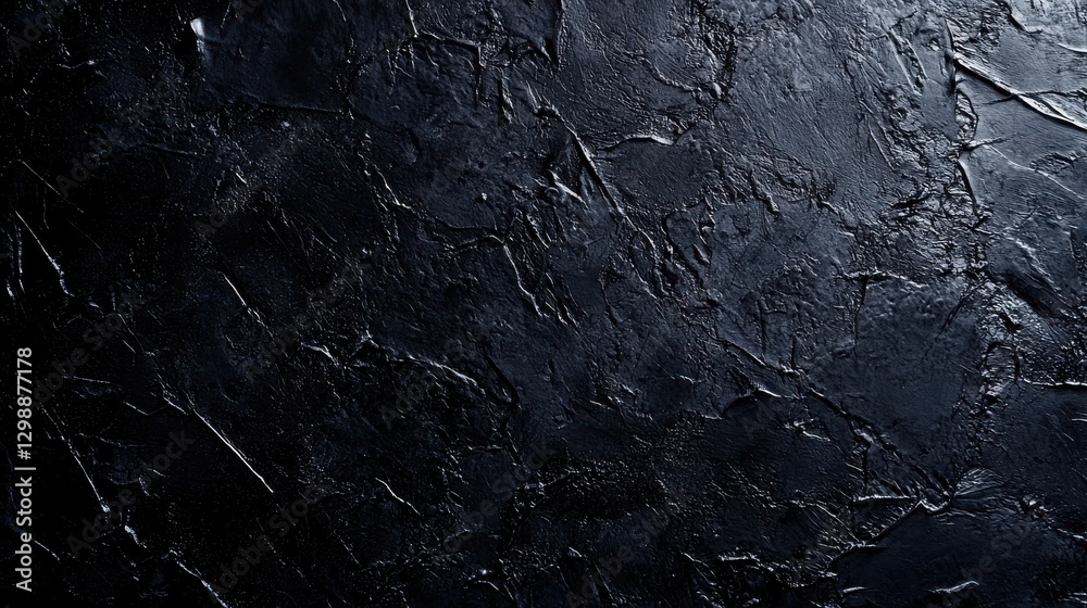 Obraz premium Textured black surface with intricate patterns showcasing a modern aesthetic in artistic design and interior decor