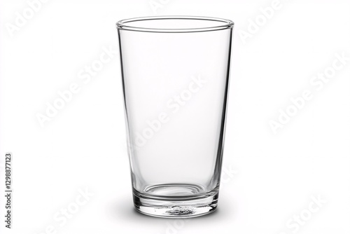 Wallpaper Mural Simple Empty Pint Glass with a Slightly Curved Body, Isolated on White Torontodigital.ca