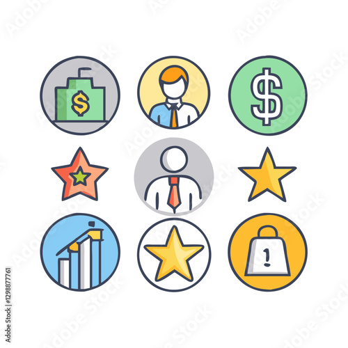 business icons set