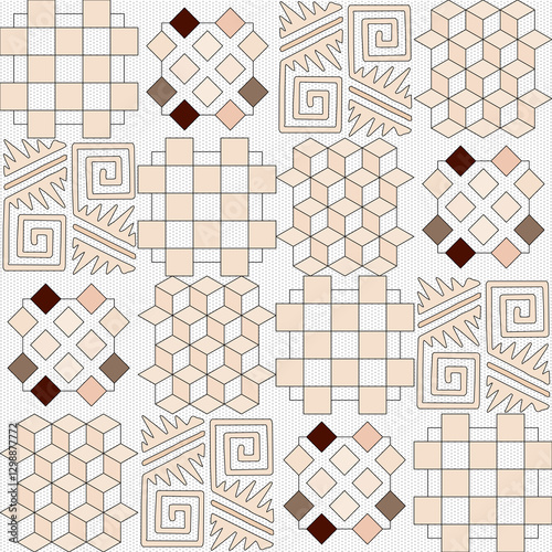 Seamless pattern. Original background for your design.