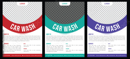 Car Wash Flyer Poster Layout professional car wash flyer A4 size Car Wash Flyer, Car Cleaning Service Poster wash service Modern Car Wash Flyer - Auto Detailing, Car Rental, Service Price List
