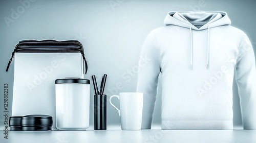 Blank Products on Table Display