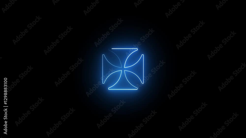 glowing neon icon 4k animation . glowing neon icon 4k animation .