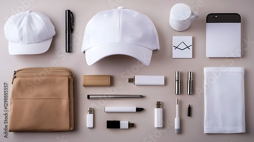 Branded Promotional Items Flatlay