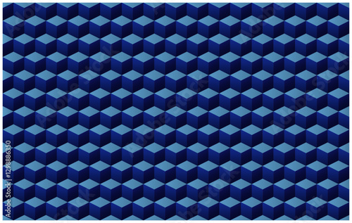 A seamless geometric cube pattern background