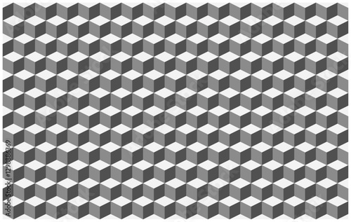 A seamless geometric cube pattern background