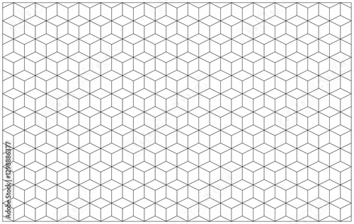 A seamless geometric cube pattern background