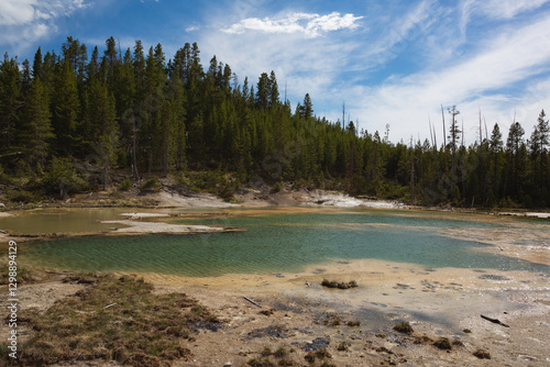A spring in Yellowstone, Wyoming.