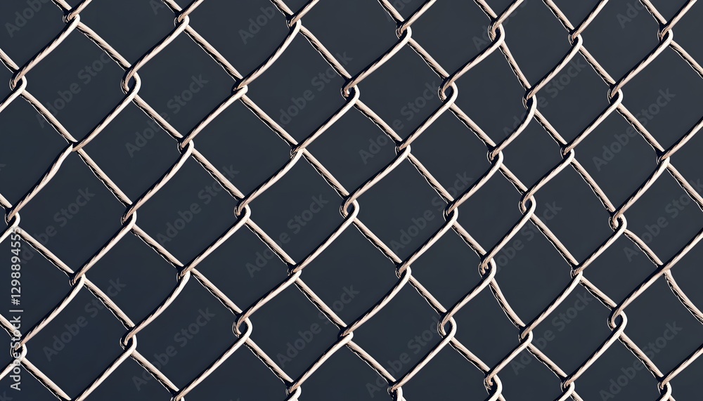 Fototapeta premium Close up image of a chain link fence pattern