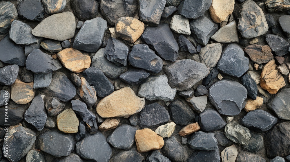 A Collection Of Dark Grey And Tan Stones A Collection Of Dark Grey And Tan Stones