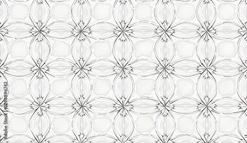Overlapping Circles and Lines Monochrome Pattern Overlapping Circles and Lines Monochrome Pattern