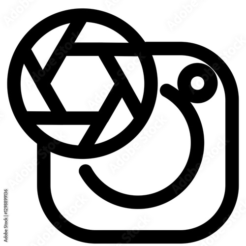 Camera lens icon