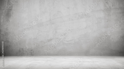 Perspectives background of cement texture loft style with shadow, Empty grey cement wall floor and wall room loft style, Luxury backdrop loft, Well display product and text present on free space.