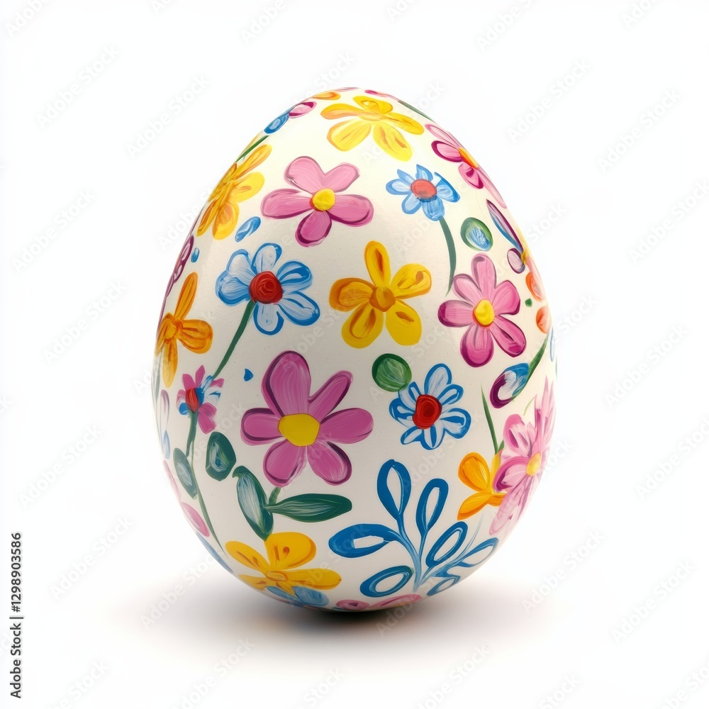 easter egg cute on white background easter egg cute on white background