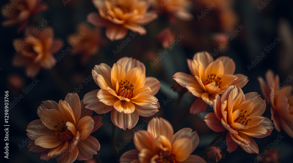 Obraz premium A close-up of blooming flowers
