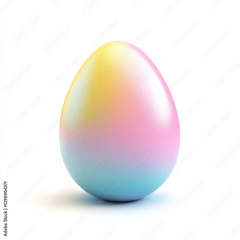 easter egg cute on white background