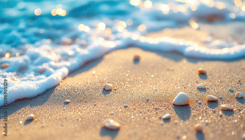 Ocean Wave Sand Beach Seashells Summer Vacation Ocean Wave Sand Beach Seashells Summer Vacation