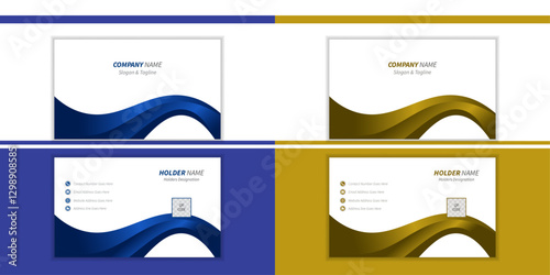Unique & simple business card design in 2 color 
