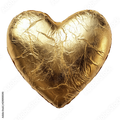 Golden Heart Shaped Decoration Perfect for Weddings or Romantic Events